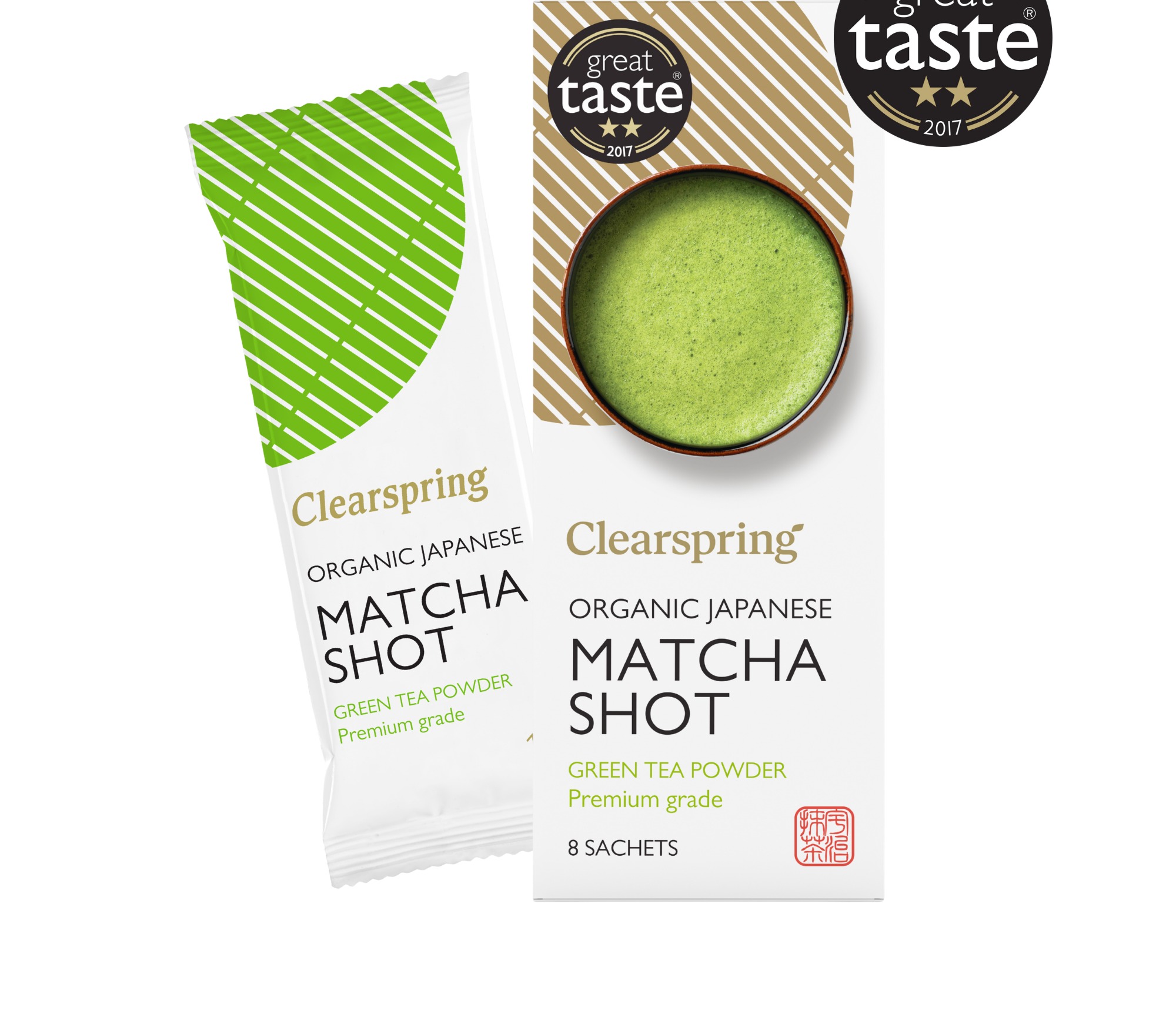 Lemon Farm Organic Japanese Matcha Shot Premium Grade 8 x 1 g Sachets