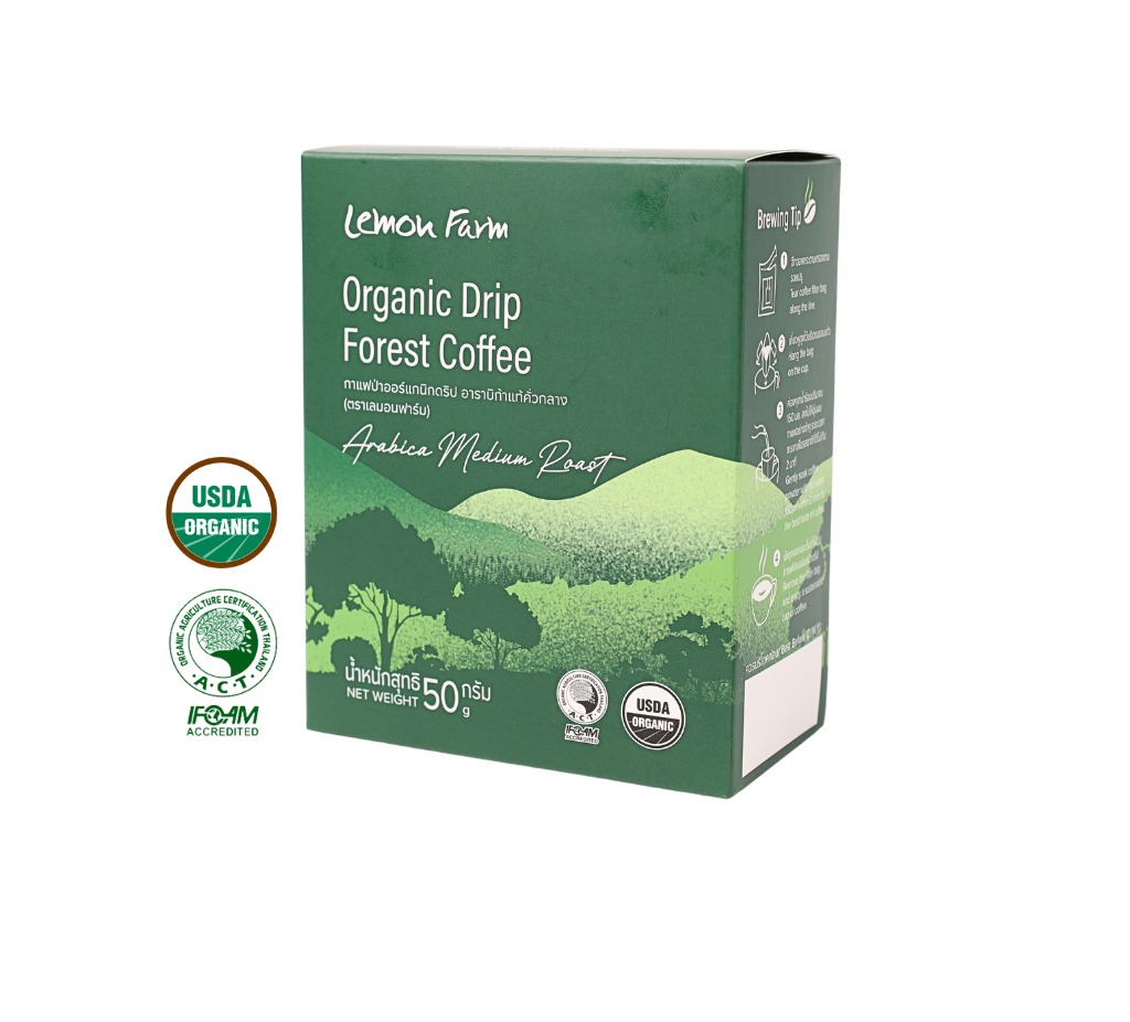 Lemon Farm Organic Wild Drip Coffee Arabica Medium Roast 10 g x 5 Sachets