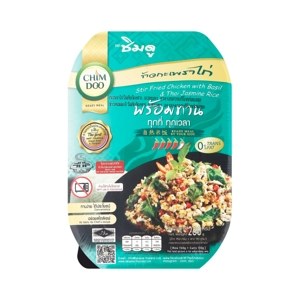 Chimdoo Stir Fried Chicken With Basil Thai Jasmine Rice 260 g