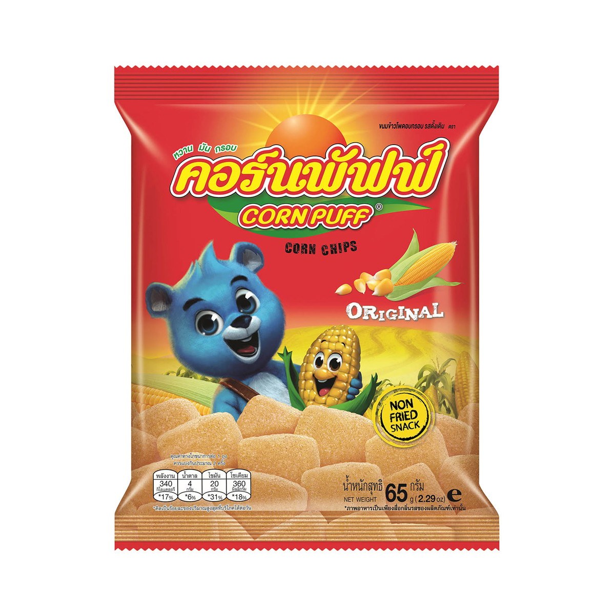 Cornpuff Corn Snack Original Flavor 65 g