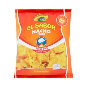 El Sabor Nacho Chips Texus Bbq Flavor 225 G 5202175001546 225 g