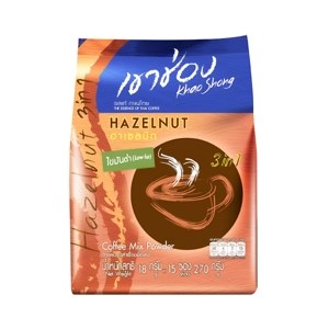 Khao Shong 3 In 1 Coffee Mix Hazelnut Flavor 18g X 18 g