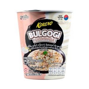 Koreno Bulgogi Carbonara Cream Sauce Noodles Cup 65 g