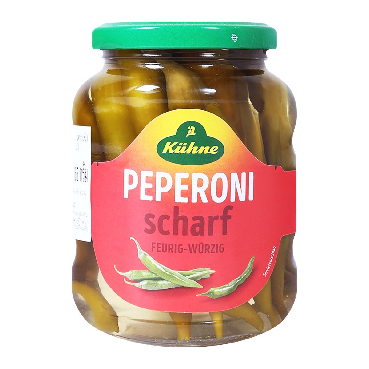 Kuhne Scharf Peperoni 165 g