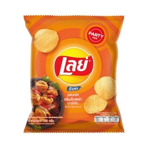 Lays Rock Ridged Potato Chips Extra Barbecue Flavor 105 g