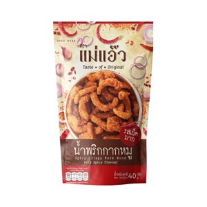Mae Aew Spicy Crispy Pork Rind Extra Spicy Flavor 40 g