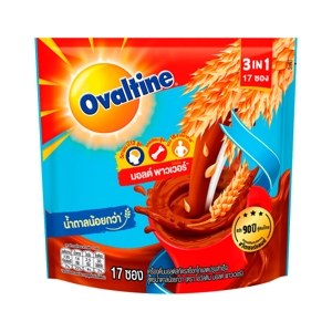 Ovaltine 3in1 Ready Mixed Malt Beverage Chocolate Flavor Less Sugar 31 g