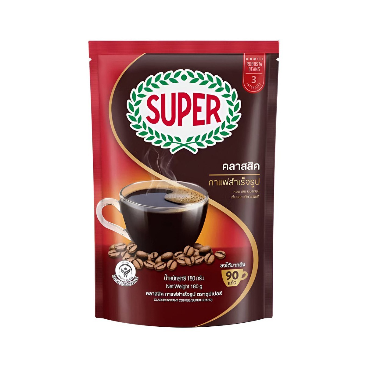 Super Classic Instant Coffee 180 G 8888240055408 180 g