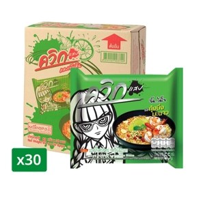 Wai Wai Quick Zabb Instant Noodle Hot And Spicy Shrimp 55 G X 55 g