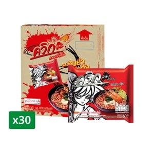 Wai Wai Quick Zabb Instant Noodle Tom Yum Mun Goong 60 G X 60 g